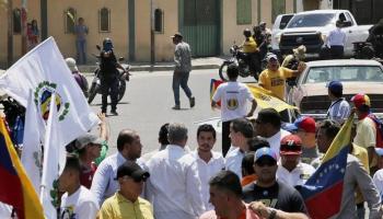 محاولة إطلاق النار على المعارض الفنزويلي - أ ف ب 