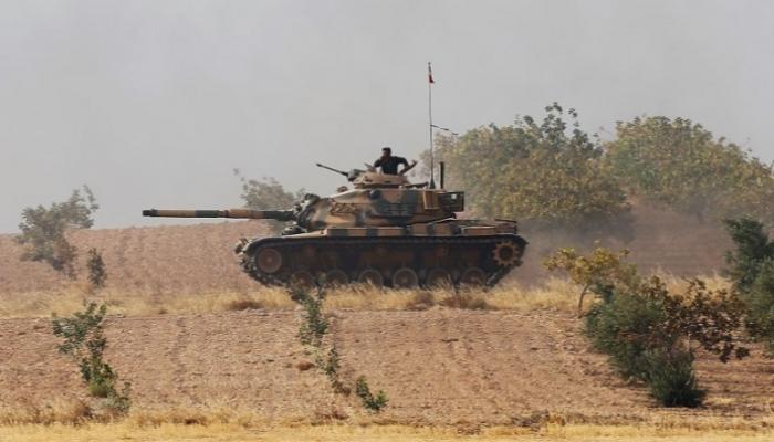 دبابة تركية عند الحدود السورية - أرشيفية