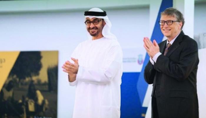 الشيخ محمد بن زايد آل نهيان في لقاء سابق مع بيل جيتس