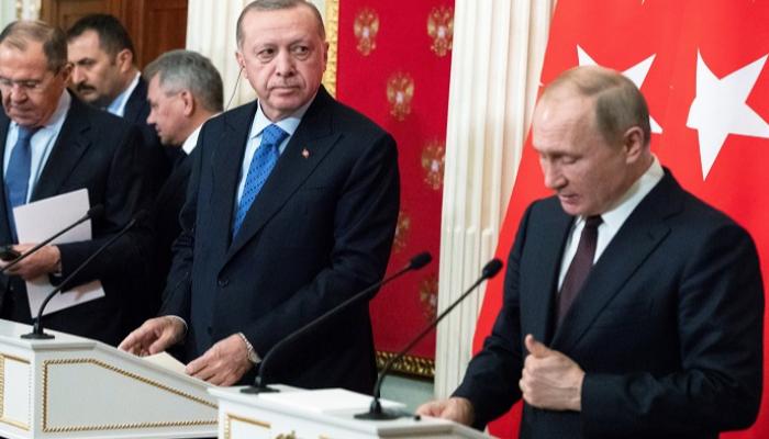 مؤتمر صحفي بين بوتين وأردوغان - رويترز