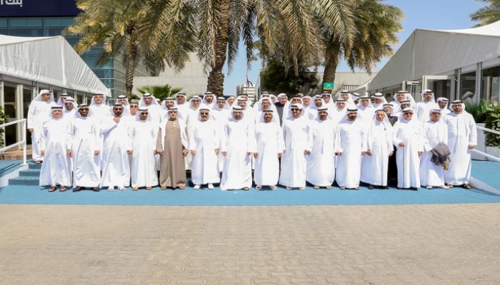 الشيخ حمدان بن محمد يطلع على إنجازات بنك الإمارات دبي الوطني