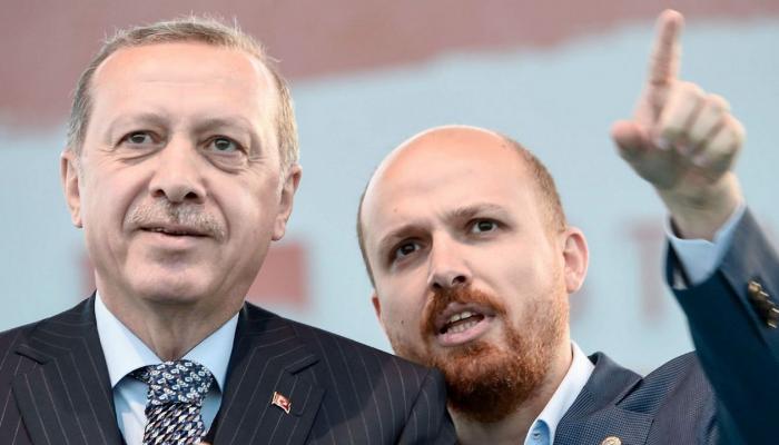 الرئيس التركي رجب طيب أردوغان ونجله بلال