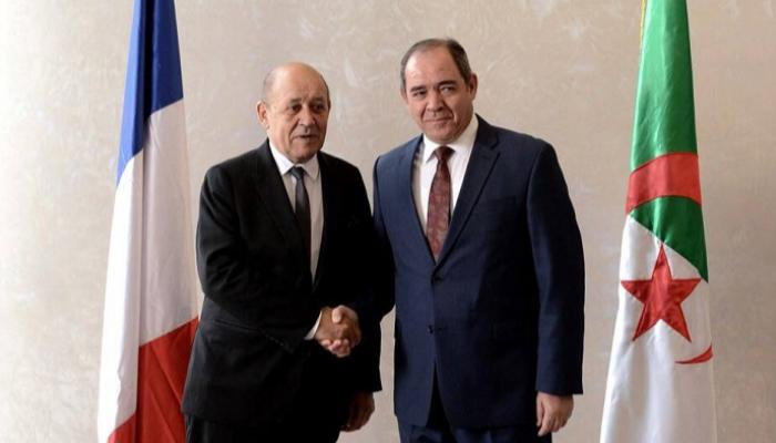 لقاء وزير الخارجية الجزائري مع نظيره الفرنسي 