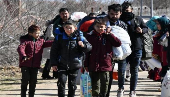 مهاجرون على الحدود اليونانية التركية