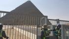 مصر تعقم الأهرامات للوقاية من كورونا