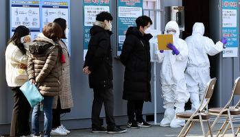 كورونا يصيب 9 آلاف و332 حالة في كوريا الجنوبية