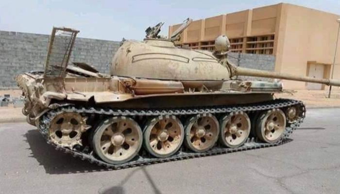 دبابة T72 عثر عليها الجيش الليبي