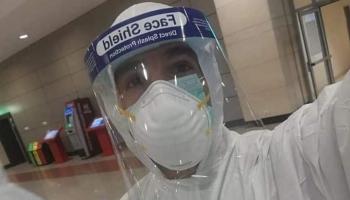 المراقب الصحي محمد مصطفى قبل إصابته