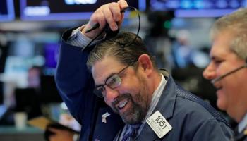 متداولون في بورصة نيويورك