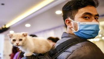 رجل فيتنامي يرتدي كمامة - أ ف ب 