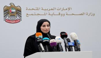 د.فريدة الحوسني، المتحدث الرسمي باسم القطاع الصحي في الإمارات
