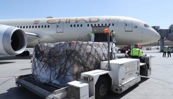 جانب من المساعدات الإماراتية لدولة كازاخستان