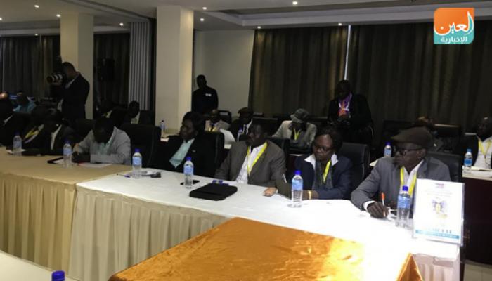 جانب من مفاوضات فرقاء السودان بالعاصمة جوبا - أرشيفية