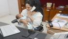 भारत:एक महीने के बच्चे को लेकर काम पर लौटीं जीवीएमसी आयुक्त जी श्रीजना