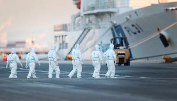 اليابان تدرس استخدام سفن كمستشفيات لعلاج كورونا