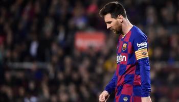 ميسي بقميص برشلونة