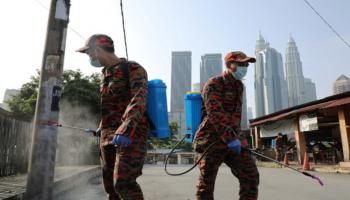 تعقيم الشوارع في ماليزيا