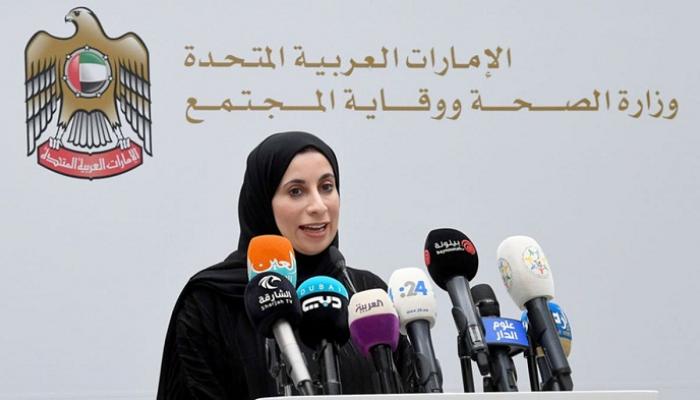الدكتورة فريدة الحوسني المتحدث الرسمي عن القطاع الصحي في الإمارات