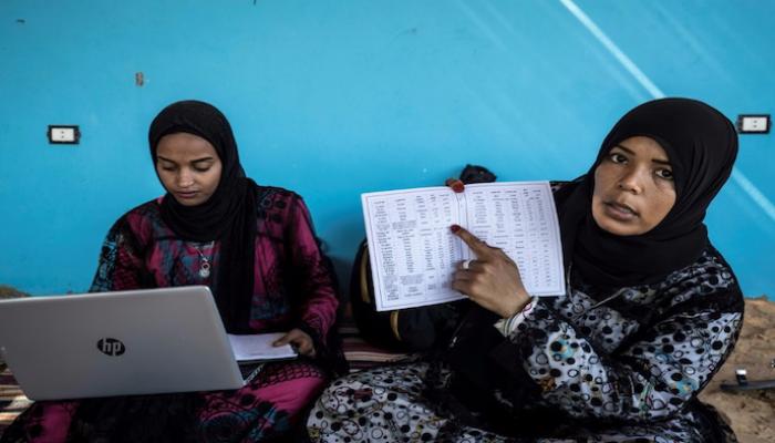نوبيتان في قرية قرب أسوان في مصر