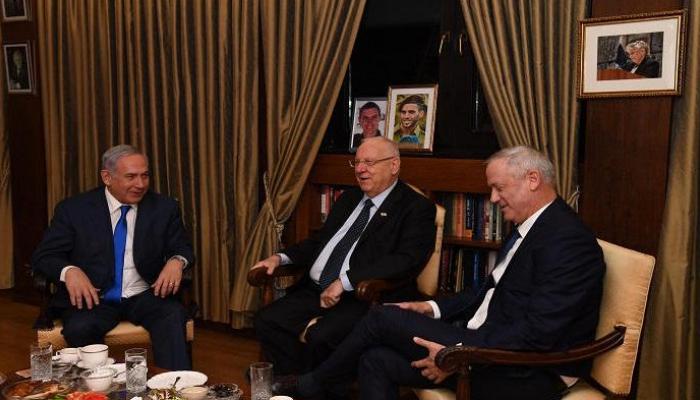 الرئيس الإسرائيلي يتوسط نتنياهو وجانتس