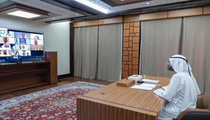 جانب من اجتماع مجلس الوزراء الإماراتي