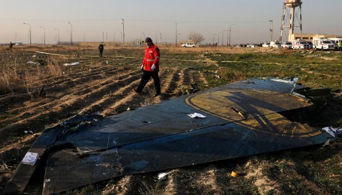 جزء من حطام الطائرة الأوكرانية المنكوبة - أرشيفية