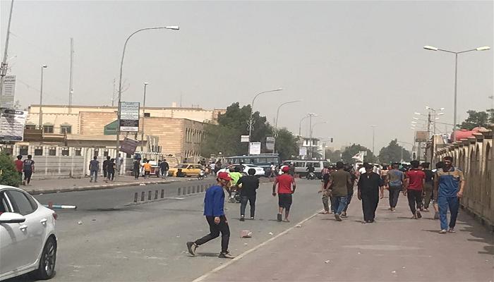 صورة متداولة لمظاهرات الناصرية جنوب العراق