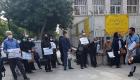 تجمع اعتراضی کارکنان سهام عدالت مقابل ساختمان وزارت اقتصاد ایران