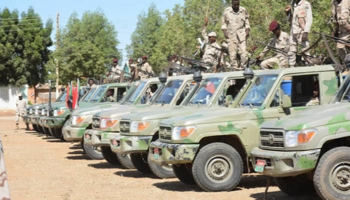 جانب من التعزيزات العسكرية في شرق السودان 