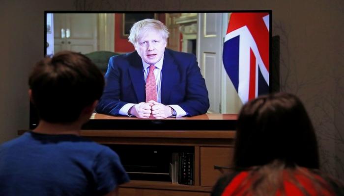 لقاء متلفز لرئيس الوزراء البريطاني بوريس جونسون