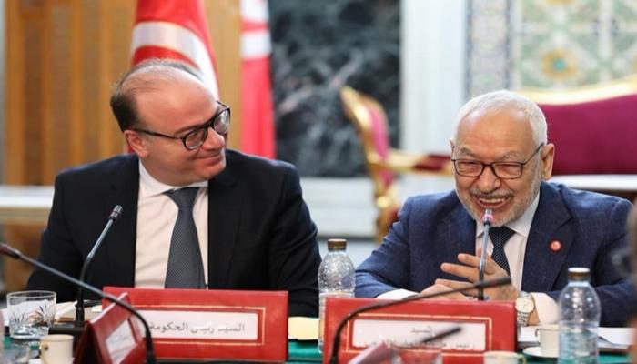 إلياس الفخفاخ وراشد الغنوشي- أرشيفية
