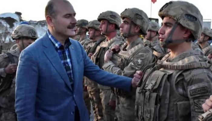 وزير الداخلية التركي يتفقد قوات الشرطة في قاعدة شرناق- أرشيفية