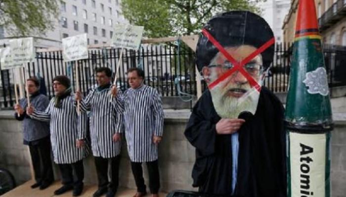 مظاهرة سابقة للمعارضة في لندن ضد نظام طهران