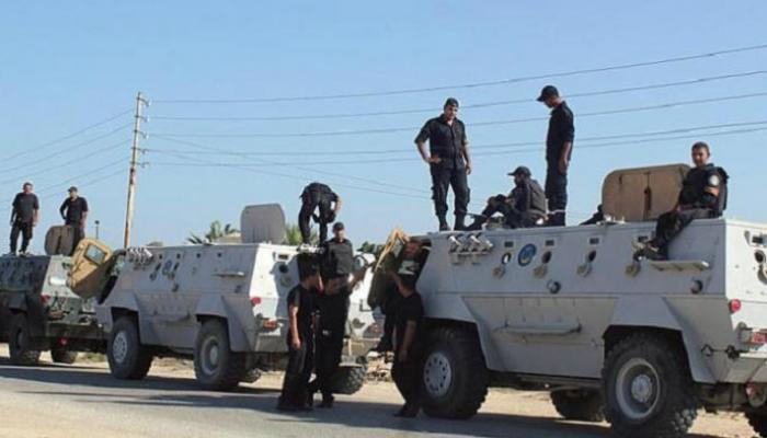 عناصر من الشرطة المصرية في شمال سيناء