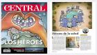 کارتونیست ایرانی مجله سنترال را با نقوش ضدکرونایی تزیین کرد 