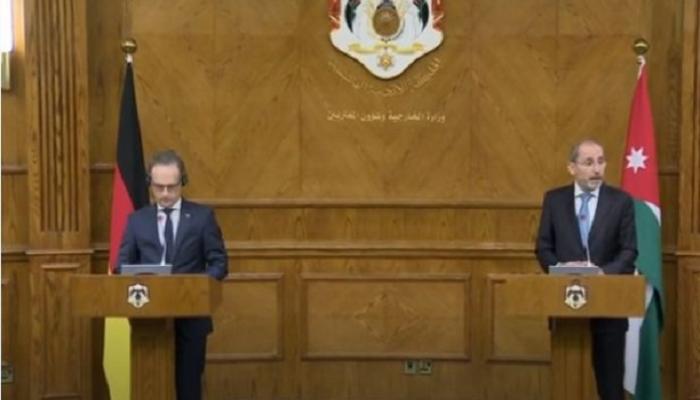 مؤتمر صحفي مشترك بين هايكو ماس وأيمن الصفدي