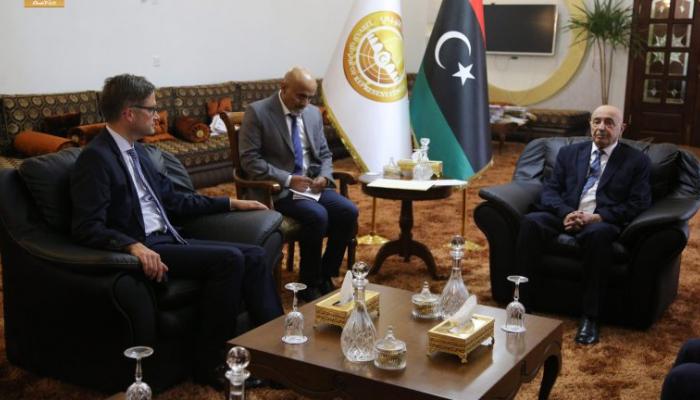 رئيس مجلس النواب الليبي والسفير الألماني