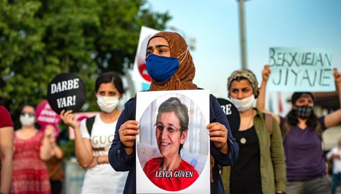 Manifestation à Istanbul, le 6 juin, pour exiger la libération de  Leyla Güven-AFP