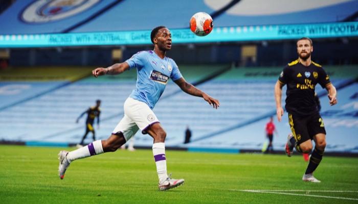 رحيم سترلينج لاعب مانشستر سيتي