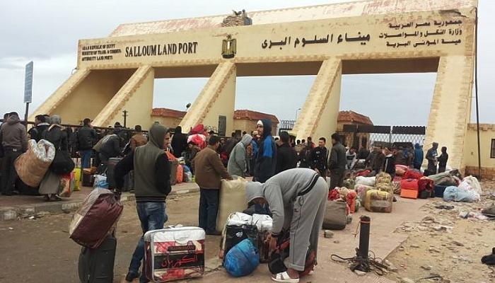 منفذ السلوم البري على الحدود المصرية الليبية- أرشيفية