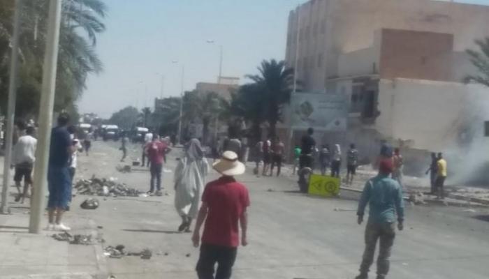تصاعد الاحتجاجات الشعبية تطاوين جنوب تونس