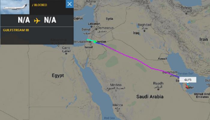 الرحلة بين تل أبيب والدوحة اليوم