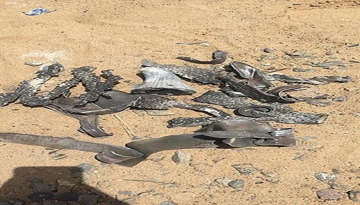 الصاروخ الذي دمرته قوات التحالف العربي بنجران (أرشيفية)