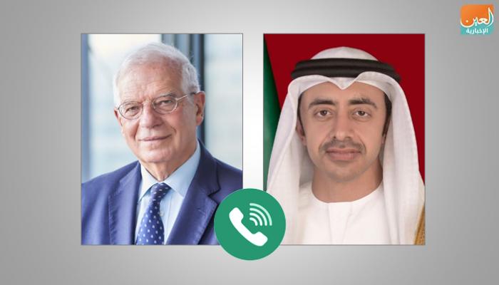 الشيخ عبدالله بن زايد آل نهيان وجوزيب بوريل