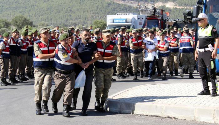 Arrestation le 13 juillet 2017 de soldats accusés de tentative d'assassinat contre  Erdogan lors du coup d'État manqué en Turquie-  Reuters