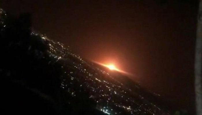 جانب من الانفجار شرقي طهران
