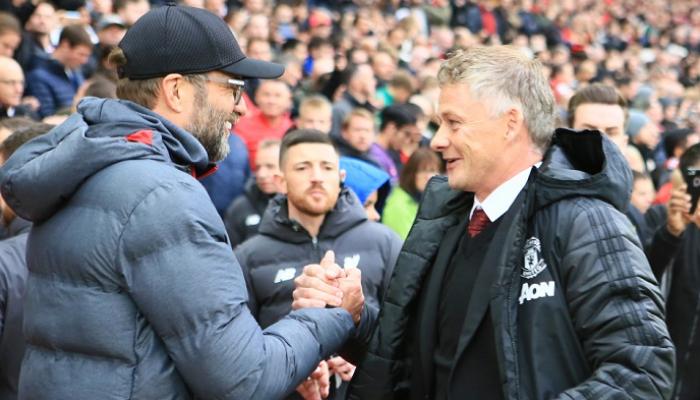 أولي جونار سولسكاير مدرب يونايتد ويورجن كلوب مدرب ليفربول