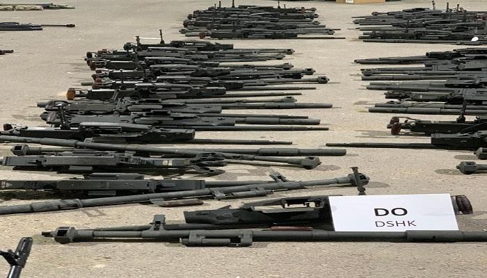 الأسحلة الإيرانية التي تم إحباط وصولها إلى مليشيا الحوثي