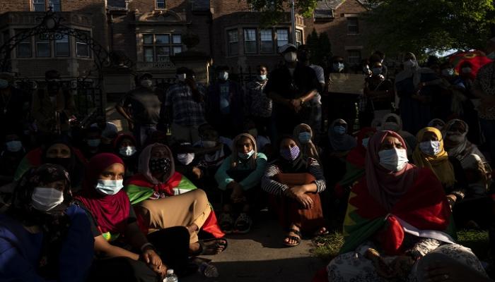 وقفة احتجاجية تنديدا بمقتل الفنان الإثيوبي