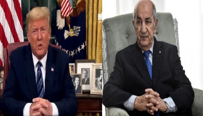 الرئيسان الجزائري عبد المجيد تبون والأمريكي دونالد ترامب